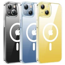 قاب اورجینال مگ سیف برای گوشی IPHONE 15 تمام شفاف (پک اپل استوری)