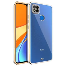 قاب اورجینال الکتروپلیتینگ Xiaomi Redmi 9C مدل دور طلایی اسپیس