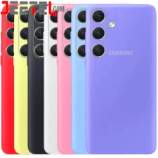 کاور سیلیکونی تک رنگ اورجینال Samsung Galaxy S23 FE مدل پاک کنی اصل