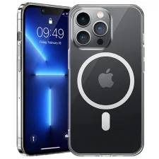 قاب اورجینال مگ سیف برای گوشی IPHONE 13 Pro تمام شفاف (پک اپل استوری)