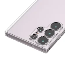 قاب شفاف محافظ لنزدار گوشی Samsung Galaxy S23 Ultra مدل دکمه فلزی اسپیس
