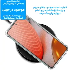 گارد شفاف ایربگ دار برای گوشی Nothing Phone 2 مدل ژله ای محافظ لنزدار