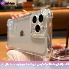 گارد شفاف ایربگ دار برای گوشی Xiaomi Redmi Note 8T مدل ژله ای محافظ لنزدار