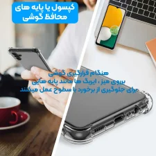 گارد شفاف ایربگ دار برای گوشی Xiaomi Redmi Note 8T مدل ژله ای محافظ لنزدار