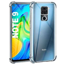 گارد شفاف ایربگ دار برای گوشی Xiaomi Redmi Note 9 مدل ژله ای محافظ لنزدار