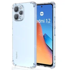 گارد شفاف ایربگ دار برای گوشی Xiaomi Redmi 12 مدل ژله ای محافظ لنزدار
