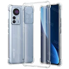 گارد شفاف ایربگ دار برای گوشی Xiaomi 12 / 12X مدل ژله ای محافظ لنزدار
