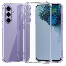 گارد شفاف ایربگ دار برای گوشی Samsung Galaxy S23 FE مدل ژله ای محافظ لنزدار