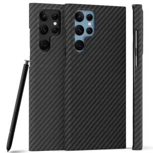 قاب فیبر کربن گوشی Samsung Galaxy S22 Ultra مدل Skin از برند Berlia