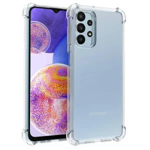گارد شفاف ایربگ دار برای گوشی Samsung Galaxy A23 مدل ژله ای محافظ لنزدار