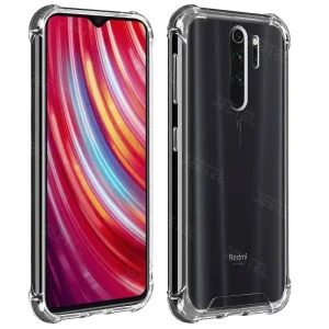 گارد شفاف ایربگ دار برای گوشی Xiaomi Redmi Note 8 Pro مدل ژله ای محافظ لنزدار