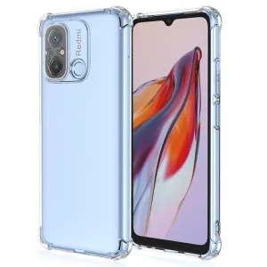 گارد شفاف ایربگ دار برای گوشی Xiaomi Redmi 12C مدل ژله ای محافظ لنزدار