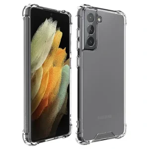 گارد شفاف ایربگ دار برای گوشی Samsung Galaxy S22 مدل ژله ای محافظ لنزدار