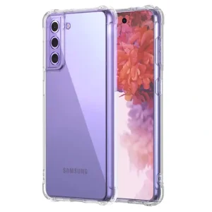 گارد شفاف ایربگ دار برای گوشی Samsung Galaxy S21 Plus مدل ژله ای محافظ لنزدار