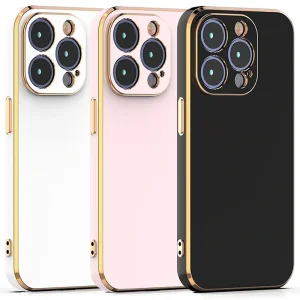 کاور مای کیس گلدلاین برای IPHONE 15 Pro (الکتروپلیتینگ 6D اورجینال)