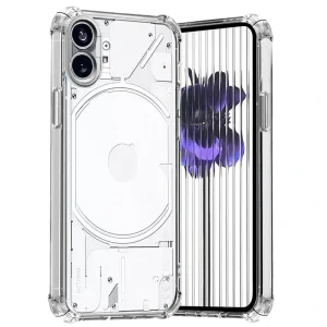 کاور شفاف ایربگ دار گوشی Nothing Phone 1 مدل دور ژله ای پشت طلق
