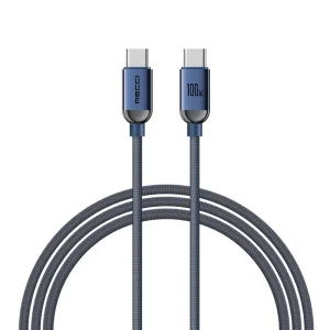 کابل شارژ 100 وات تایپ سی به تایپ سی مدل RECCI RS-09CC