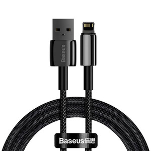 کابل تبدیل USB به لایتنینگ باسئوس مدل Tungsten fast charging data طول 1 متر