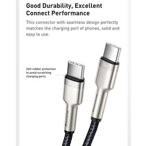 کابل USB-C به USB-C باسئوس مدل catjk-c01 طول 1 متر