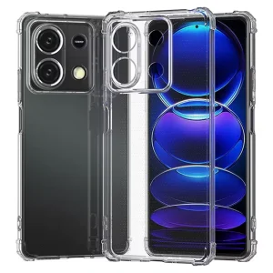 گارد شفاف ایربگ دار برای گوشی Xiaomi Redmi Note 13 5G مدل ژله ای محافظ لنزدار