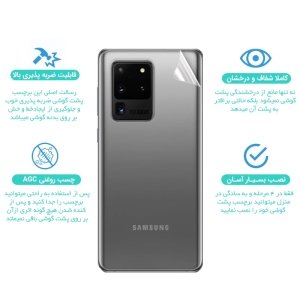 برچسب نانو پشت گوشی Samsung Galaxy A22 4G مدل فول کاور شفاف آنتی شوک