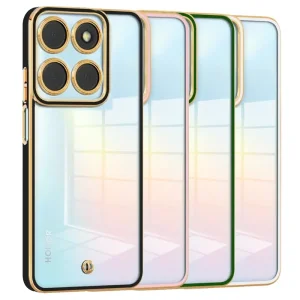 قاب اورجینال الکتروپلیتینگ Honor X6A مدل دور طلایی اسپیس