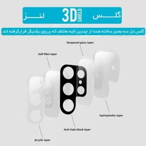 گلس محافظ لنز گوشی Xiaomi Poco X6 Pro مدل شیشه ای 3D