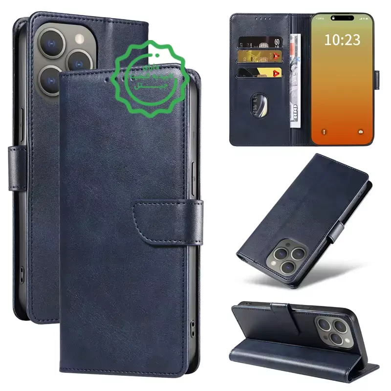 کیف چرم موبایل مردانه با طراحی خاص