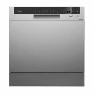 ماشین ظرفشویی 8 نفره رومیزی میدیا مدل wqp8-3802f-s کمی ضربه دار