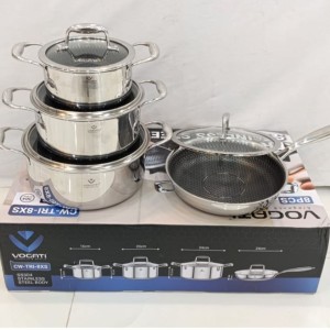 سرویس قابلمه ووگاتی کف لیزری مدل  CW-TRI-8XS