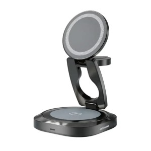 نگهدارنده موبایل قابل شاررژ مگ فلکس ۳ کاره گرین لاین مدل Qi2.2 Mag Flex