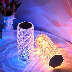 چراغ کریستال  رومیزی الماس Rose Table Lamp