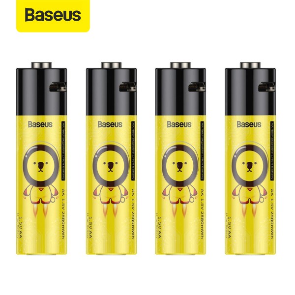 باتری قلمی قابل شارژ ۲ عددی باسئوس مدل Baseus AA RechargeableLi-ion Battery 1920 mAh