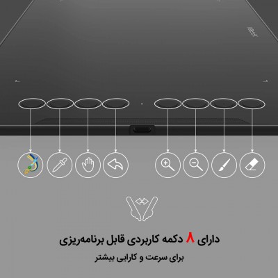 تبلت گرافیکی و قلم نوری ایکس‌پی پن مدل Deco 01 V2