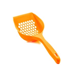 بیلچه پلاستیکی ظرف خاک گربه نارنجی