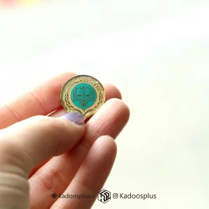 بج سینه مرکز وکلا طلایی فیروزه ای