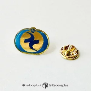 بج سینه نظام روانشناسی و مشاوره آبی طلایی با روکش پلی استر