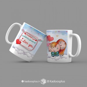 ماگ عاشقانه ساده