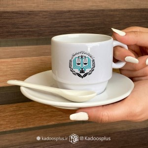 فنجان و نعلبکی قاشق دار مرکز وکلا