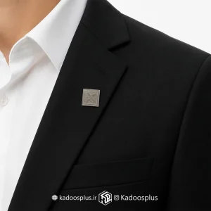 بج سینه درفش کاویانی نقره ای