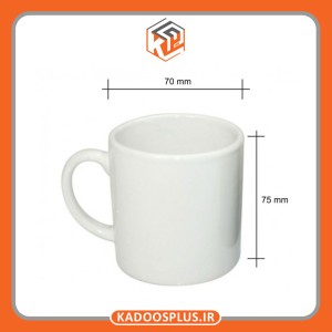 ماگ 6OZ(ماگ کوچک) سفید سرامیکی