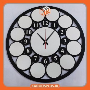 ساعت دیواری دایره با چاپ اختصاصی