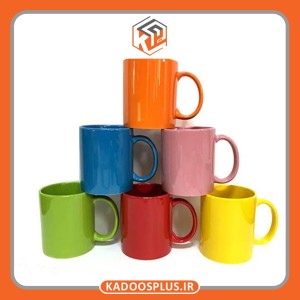 ماگ فول کالر قرمز با چاپ دلخواه