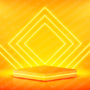 قالب پودیوم مدل زرد Yellow Podium