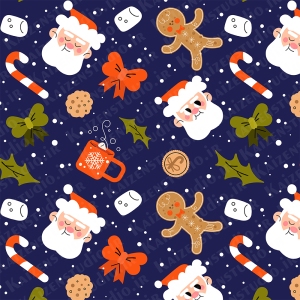 پترن وکتور لایه باز مدل کریسمس ۱ Christmas