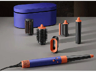 سشوار برس دار حالت دهنده دایسون مدل Airwrap HS08 رنگ آبی نارنجی