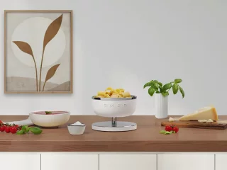 ترازو دیجیتال آشپزخانه اسمگ رنگ سفید مات مدل KSC01