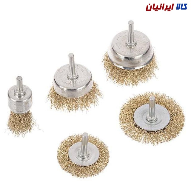 ست 5 عددی فرچه سیمی سر دریلی