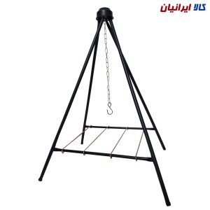 منقل سرخپوستی تاشو چهار پایه مسافرتی