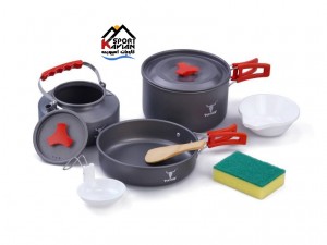 ست ظروف کمپینگ ۳ تکه کله گاوی مدل  PEKYNEW SPICE2